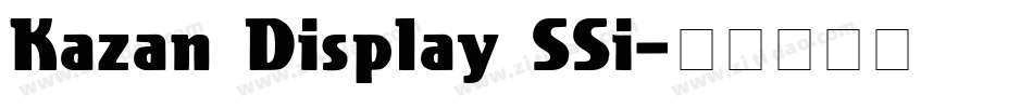 Kazan Display SSi字体转换